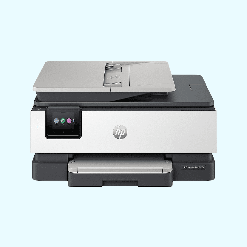 HP OfficeJet Pro 8125e Wireless All-in-One Color Inkjet Printer, print, scan, copy, duplex, best for home office, 3-mo free Instant Ink, AI-enabled
