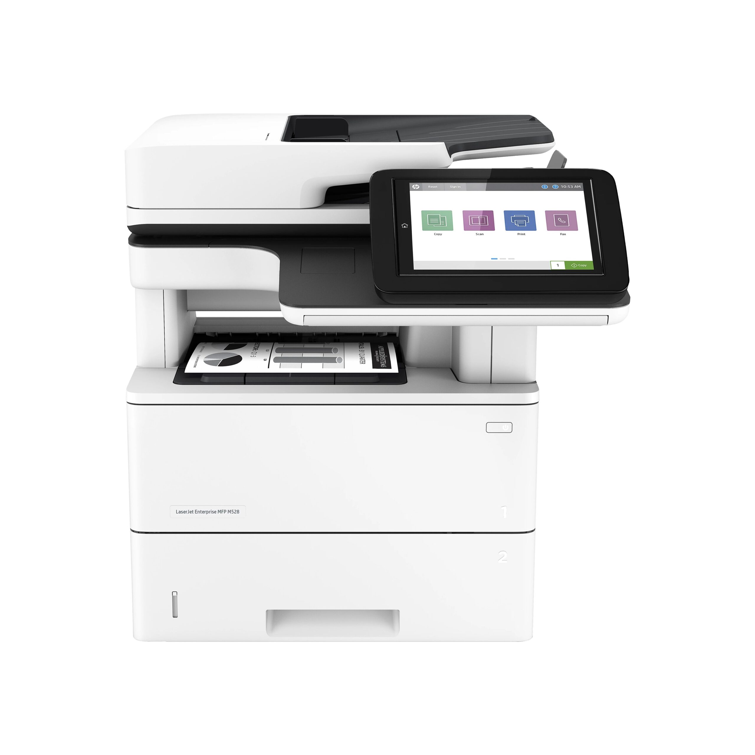 LaserJet Enterprise MFP M528dn Laser Monochrome Printer (Refurbished)